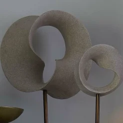 Light en Living Ornament op voet 20x10x30 cm TUZLA taupe+donker brons New