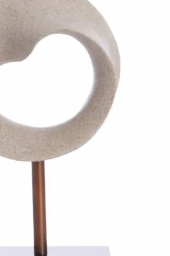 Light en Living Ornament op voet 20x10x30 cm TUZLA taupe+donker brons New