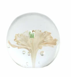 Light en Living Ornament Ø8x8 cm FLOWER glas lichtroze+groen Clearance