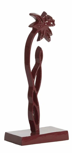 Light en Living Ornament op voet 13x8x30 cm DAFFODIL glans bordeaux Best