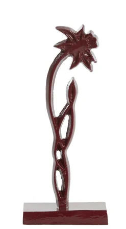 Light en Living Ornament op voet 13x8x30 cm DAFFODIL glans bordeaux Best