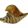 Light en Living Ornament 22x10x12 cm SHELL glas olijf groen