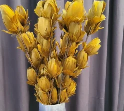 Light en Living Ornament 6 bloemen 90 cm TULIP okergeel Outlet