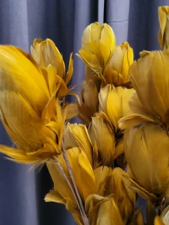 Light en Living Ornament 6 bloemen 90 cm TULIP okergeel Outlet