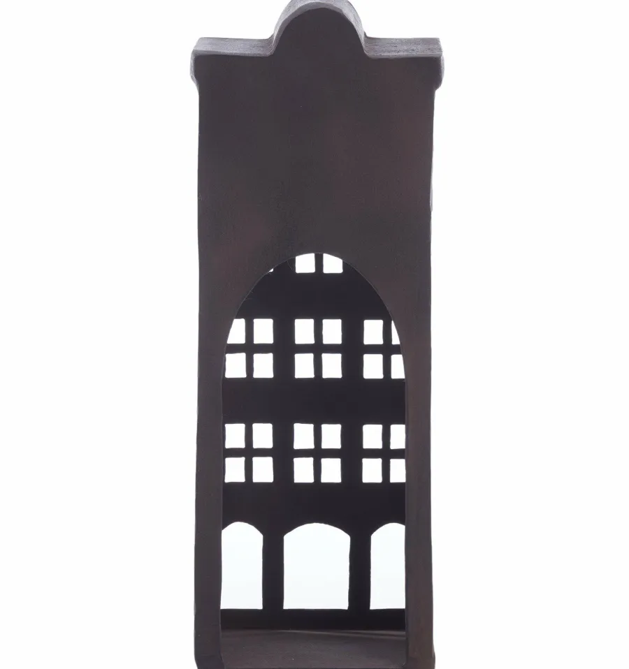 Light en Living Ornament 12x16x39.5 cm BANTRY bruin Clearance