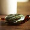 Light en Living Ornament 19x16x7 cm TURTLE glas amber+groen Online