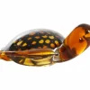 Light en Living Ornament 15,5x14,5x7 cm TURTLE glas amber+amber-zwart