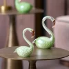 Light en Living Ornament 12x7x17 cm SWAN glas groen Clearance