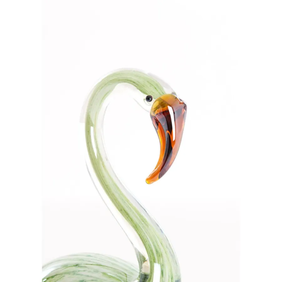 Light en Living Ornament 12x7x17 cm SWAN glas groen Clearance
