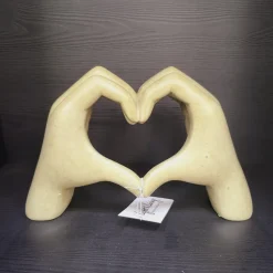 Light en Living Ornament 24,5x9,5x15 cm HANDS taupe grijs Discount