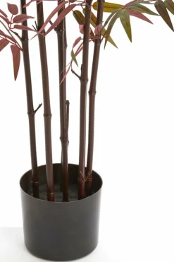 Light en Living Ornament in pot 70x60x180 cm BAMBOO naturel+groen/rood Outlet
