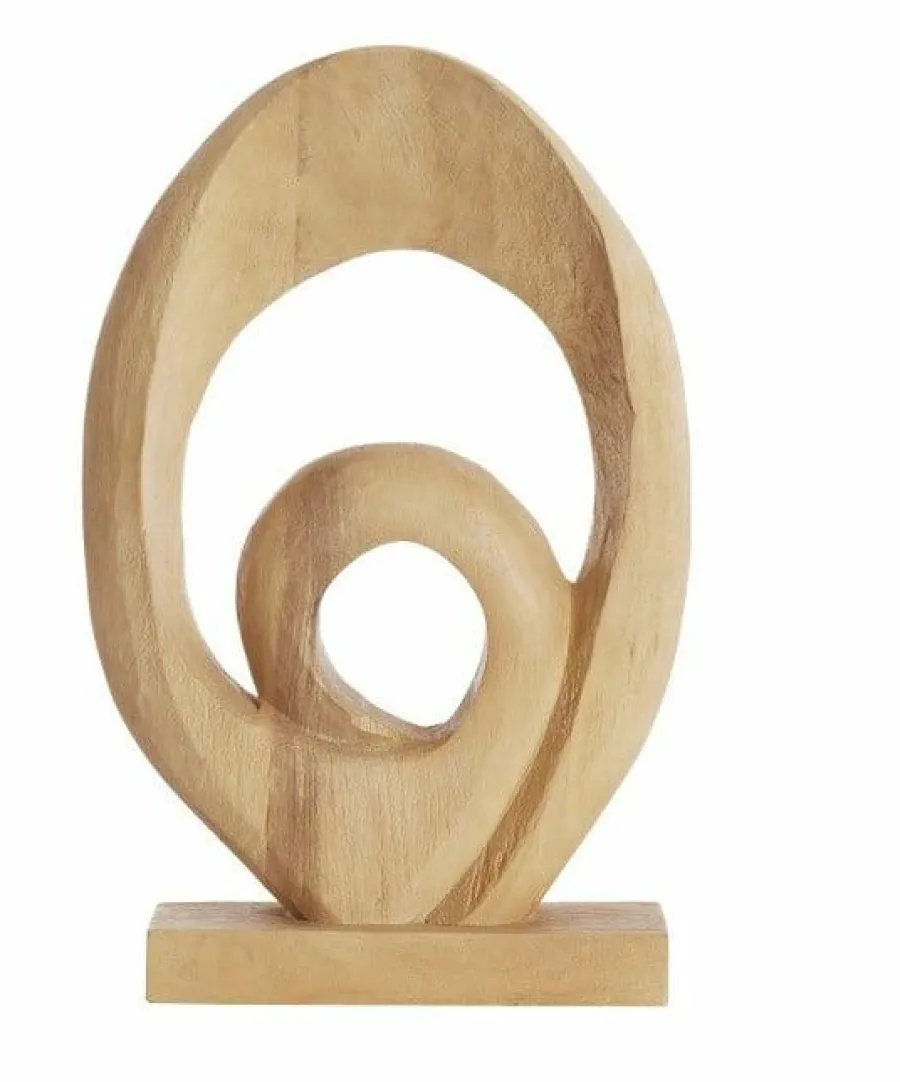 Light en Living Ornament 30x9x46 cm RANDA hout mat naturel