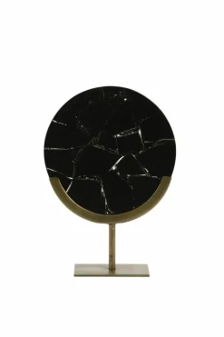 Light en Living Ornament op voet 25x10x35 cm GOUYA zwart agaat+antiek brons Outlet