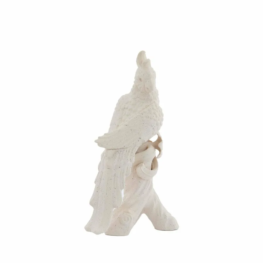 Light en Living Ornament 22,5x14x39 cm BIRD keramiek mat crème