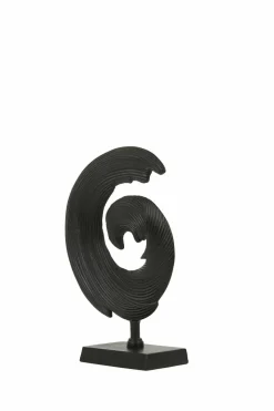 Light en Living Ornament op voet 29x10x40 cm SHWIBA mat zwart Outlet