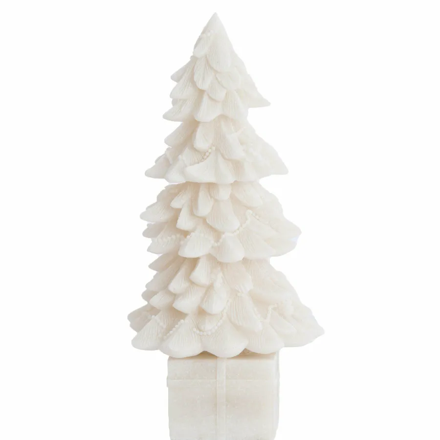 Light en Living Ornament CHRISTMAS TREE Ø13x25 cm Beige – Light & Living New