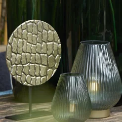 Light en Living Ornament op voet PERSEGA antiek brons - 2 maten Discount