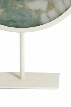 Light en Living Ornament op voet 25x10x35 cm GOUYA groen agaat+crème Sale