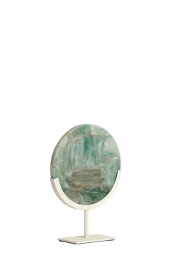 Light en Living Ornament op voet 25x10x35 cm GOUYA groen agaat+crème Sale