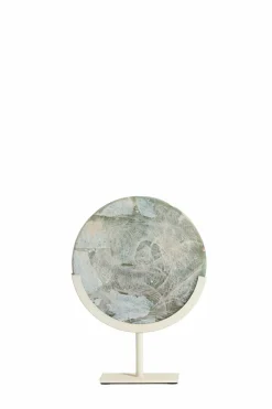 Light en Living Ornament op voet 25x10x35 cm GOUYA groen agaat+crème Sale