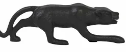 Light en Living Ornament 21x3,5x6,5 cm LEOPARD mat zwart Outlet