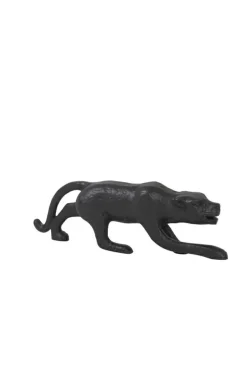 Light en Living Ornament 21x3,5x6,5 cm LEOPARD mat zwart Outlet