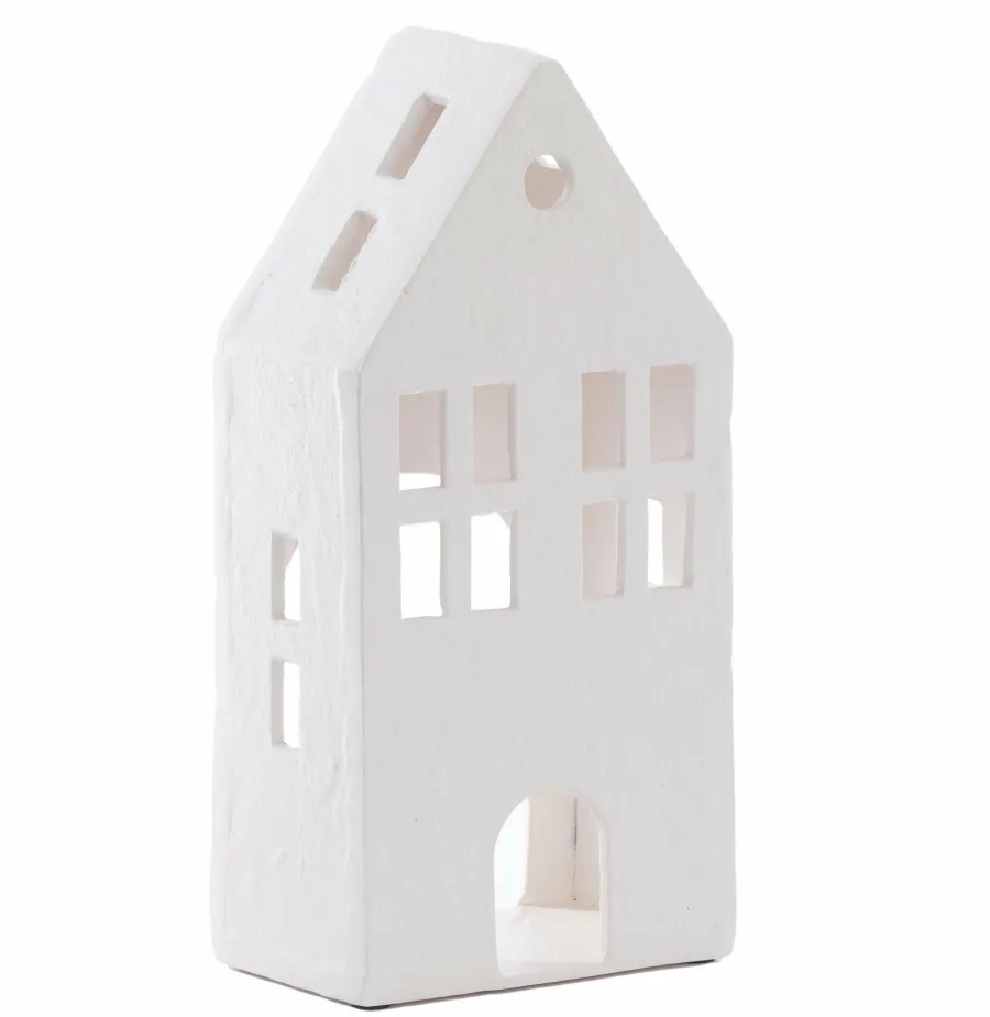 Light en Living Ornament 14x9x30 cm CROMANE crème Sale