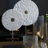 Light en Living Ornament op voet 35x12x50 cm YVO marmer wit+antiek brons Outlet