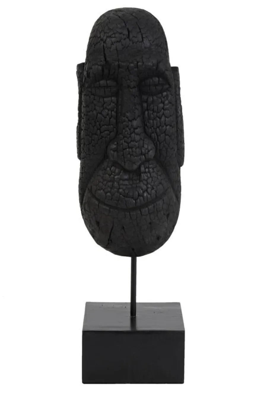 Light en Living Ornament op voet 15x14x47,5 cm MASK hout zwart Discount