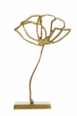 Light en Living Ornament op voet 28x8,5x45 cm PAPAVERU mat goud Online