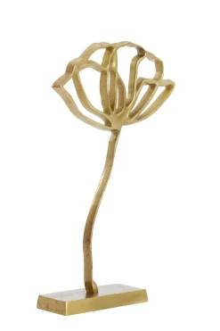 Light en Living Ornament op voet 28x8,5x45 cm PAPAVERU mat goud Online