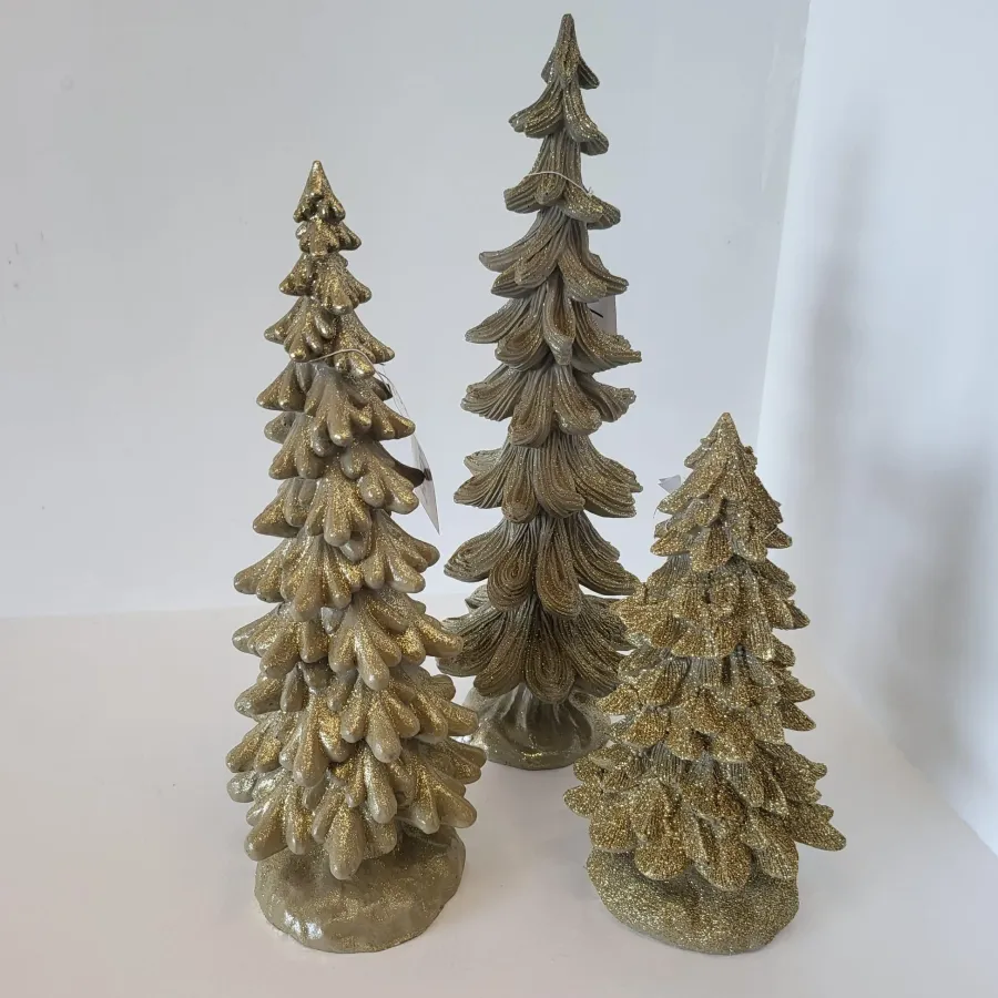Light en Living Ornament Ø13X25 cm CHRISTMAS TREE goud Hot