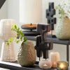 Light en Living Ornament op voet 20x9,5x38,5 cm SALA hout mat zwart New