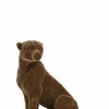 Light en Living Ornament CHEETAH velvet Bruin of zwart in 3 maten Hot