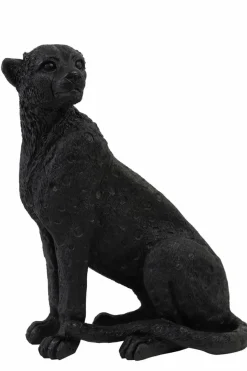 Light en Living Ornament CHEETAH velvet Bruin of zwart in 3 maten Hot