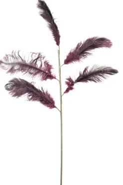 Light en Living Ornament 5 veren 129 cm FEATHER donker rood-paars Online