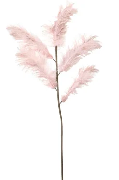 Light en Living Ornament 5 veren 129 cm FEATHER licht oud roze New