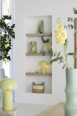 Light en Living Ornament op voet 20,5x19x39 cm ZAZINA groen Best