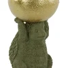 Light en Living Ornament 25x20,5x34,5 cm HEDGEHOG met olijf groen en goud Sale