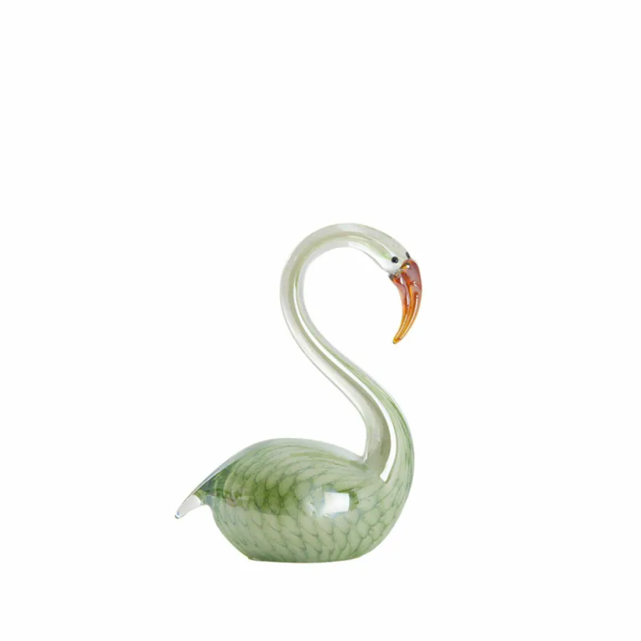 Light en Living Ornament 13x8x20 cm SWAN glas groen Discount