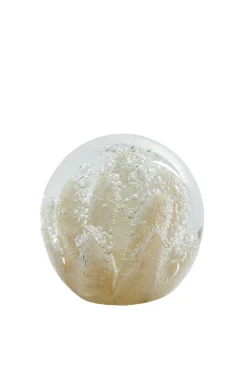 Light en Living Ornament Ø10x10 cm CORAL glas crème Clearance