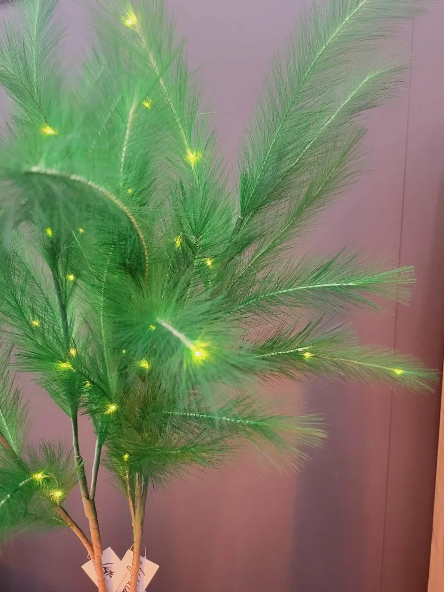 Light en Living Ornament LED 110 cm FEATHER donker groen Discount