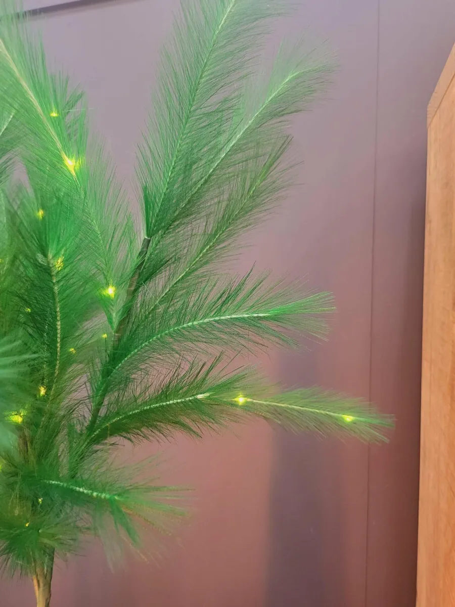 Light en Living Ornament LED 110 cm FEATHER donker groen Discount