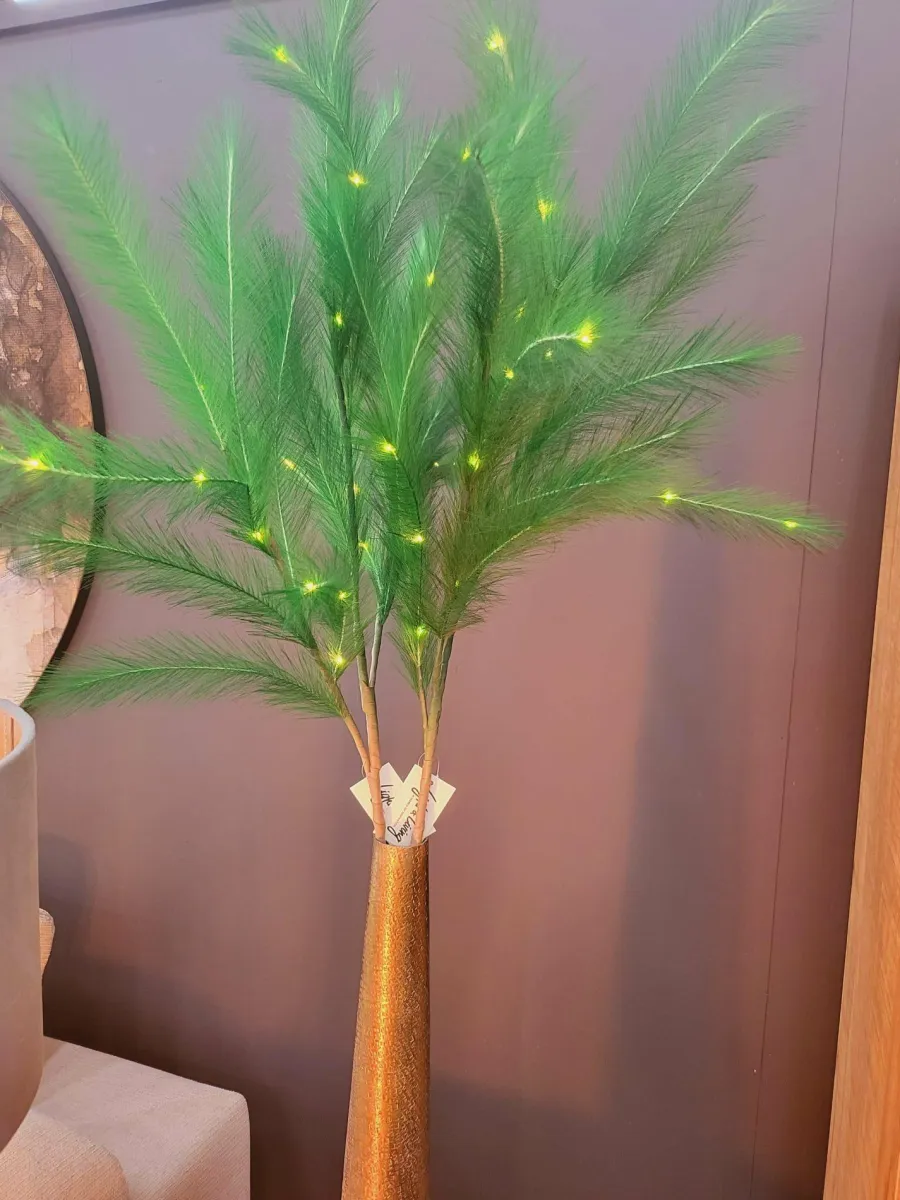 Light en Living Ornament LED 110 cm FEATHER donker groen Discount