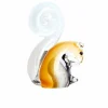 Light en Living Ornament 9,5x4,5x13 cm Eekhoorn glas zwart+creme Sale