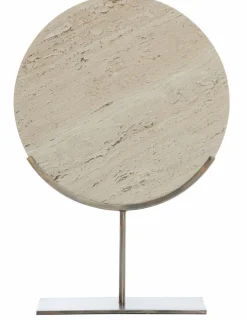 Light en Living Ornament op voet 35x10x51,5 cm MORENO zand travertin
