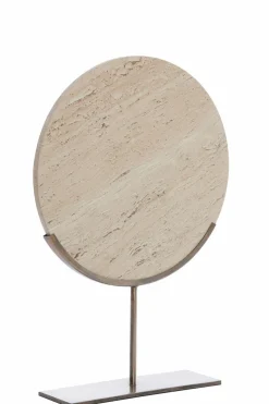 Light en Living Ornament op voet 35x10x51,5 cm MORENO zand travertin