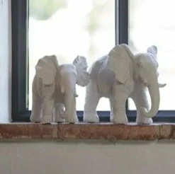 Light en Living Ornament 24x17x20,5 cm ELEPHANT crème Discount