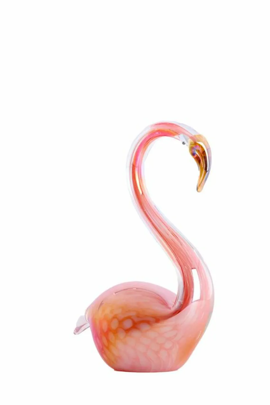 Light en Living Ornament 13x8x20 cm SWAN glas oranje Sale