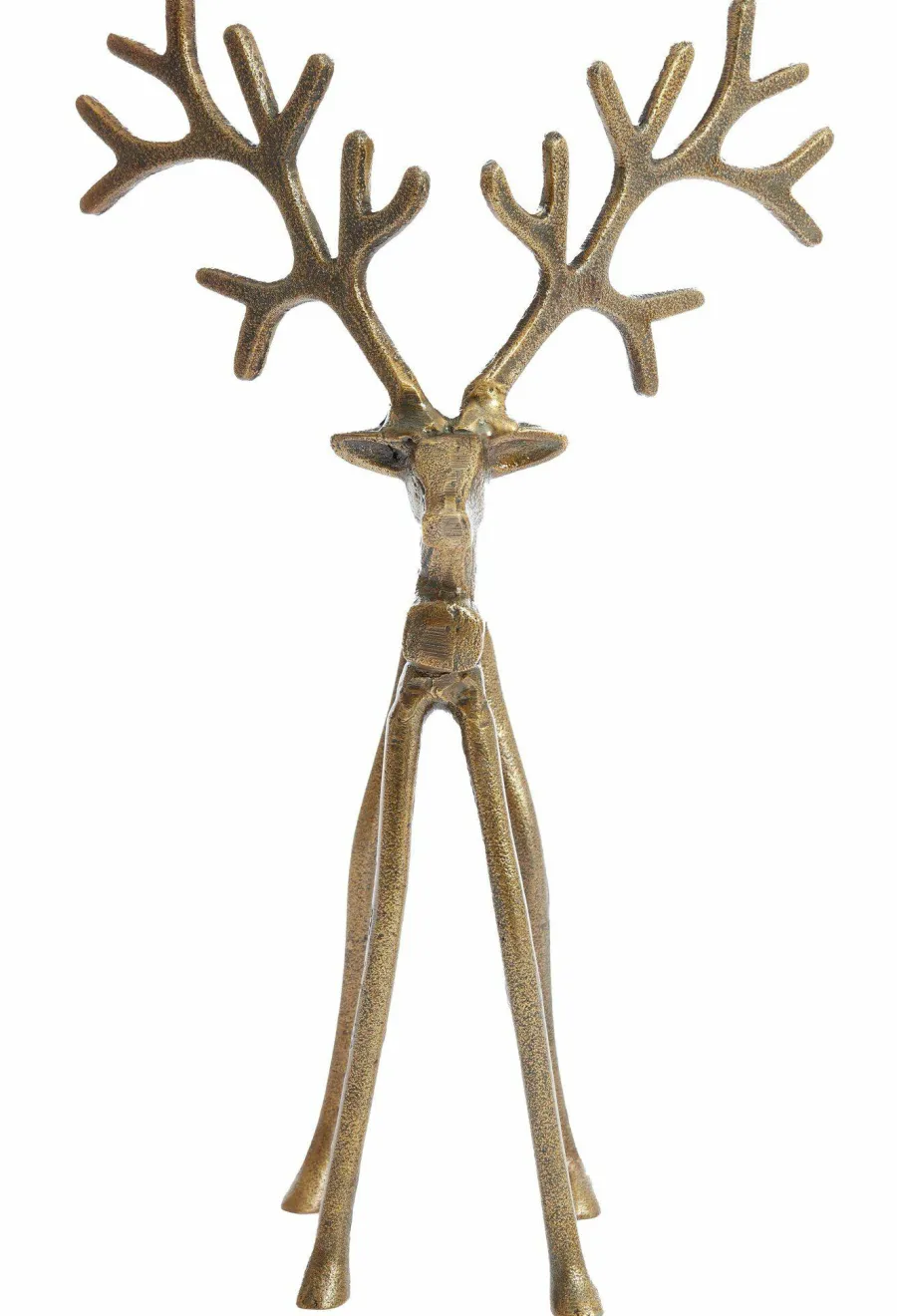 Light en Living Ornament 17x20.5x36 cm REINDEER goud / brons Clearance